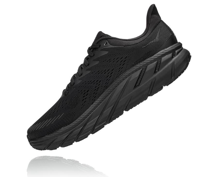 Hoka One One Running Shoes Mens Black - Clifton 7 - 76049FBNU